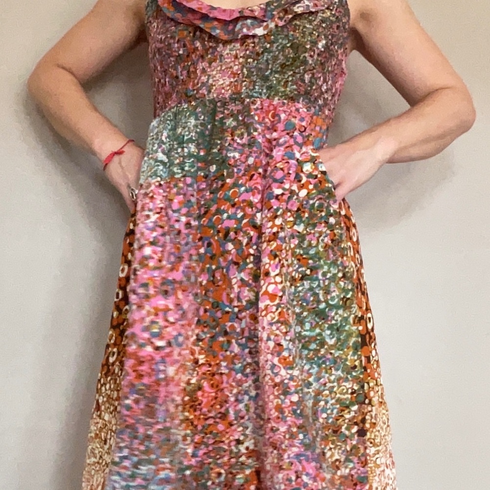 Anthropologie Maeve speckled dress
